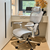 Chaise de bureau ergonomique de haute qualité avec appui-tête réglable, dossier haut, pivotante, chaise de direction entièrement en mesh, chaise de bureau informatique