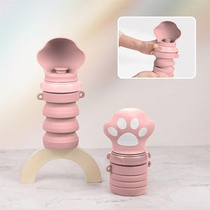 Bouteille d'eau portable de haute qualité pour animaux de compagnie, de qualité alimentaire, pour les voyages en plein air, gourde pliable en silicone pour chien, pour la promenade - Product Image 6