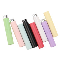 Flacon de parfum de 10 ml, couleur macaron, rechargeable, atomiseur estampé à chaud, rotatif, rétractable, ABS, portable, vaporisateur à pression