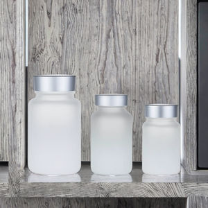 Bouteilles rondes en verre dépoli <span class=keywords><strong>Maoya</strong></span> 30ml-150ml avec bouchon à vis, sérigraphiées, pour produits de santé, aliments et médicaments, pilules, vitamines et capsules - Product Image 3