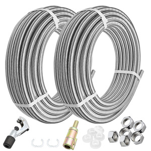 Tubo Corrugado de Acero Inoxidable 304 Shui Yu Tian de 1/2 Pulgada, Manguera Flexible para Calentador de Agua, Uso en Agua Fría y Caliente - Product Image 2