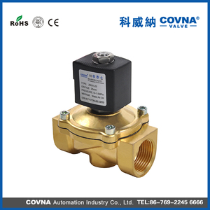 วาล์วโซลินอยด์น้ำและแก๊ส COVNA B2Bclearance Sale 0~1.0MPa แบบปิดปกติ 24V วาล์วโซลินอยด์ 2 ทาง สำหรับน้ำ  OEM ปรับแต่งได้ - Product Image 1