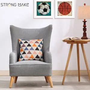 Stile nordico casa moderna poltrona divano in <span class=keywords><strong>tessuto</strong></span> mobili soggiorno divano singolo - Product Image 1