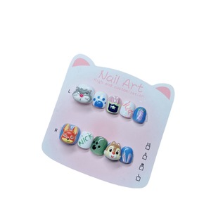 Vingerbeschermers voor kinderen, opdruknagels, handgeschilderd, anti-bijt, draagbaar, cartoon, studentenmanicure - Product Image 4