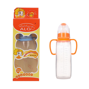 Biberón Cuadrado Manual para Bebé de 280 ml, de PP, Libre de BPA, Ecológico, Duradero, con Diseño de Dibujos Animados y Asa, para Bebés de 0 a 12 Meses, Marca ALG Factory - Product Image 1