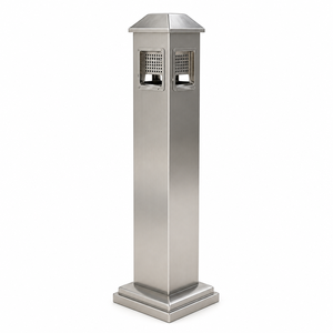 Staande stalen asbakpaal voor rookafvoer, geschikt voor hotels, straten en gemeentelijk gebruik - Product Image 1