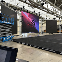Écran LED d'intérieur RAYBO IP65 P2.97 HD, Mur vidéo portable, Solution complète pour écran de fond de scène de centre commercial