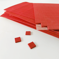 Coussinets adhésifs en mousse EVA rouge, coussinets souples avec colle, matériau de protection amortissant pour l'emballage et l'expédition, séparateurs de verre