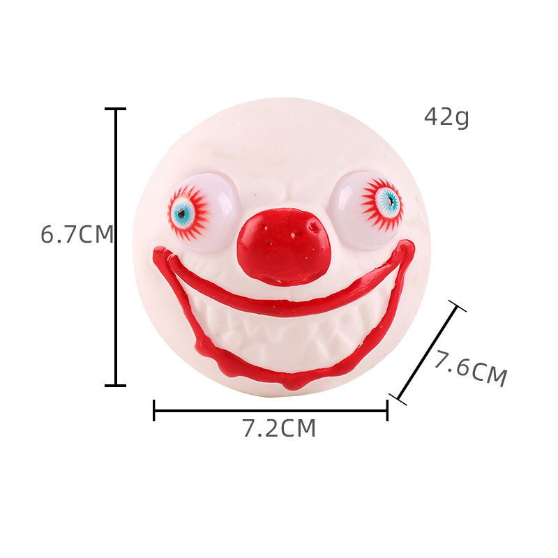 Crâne blanc éclatant - Clown