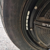 Autocollants noirs et gris 5G pour équilibrage de roues de moto et voiture, surface galvanisée