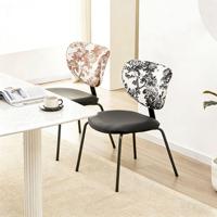 Chaise de salle à manger moderne en cuir PU, pieds en métal robustes, design ergonomique, coussin en éponge haute densité, imperméable, facile à nettoyer, utilisation hôtelière