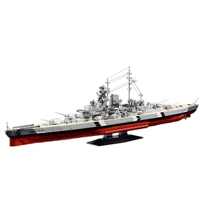 12GO98005 Série Militaire Seconde <span class=keywords><strong>Guerre</strong></span> Mondiale Bismarck Bateau de <span class=keywords><strong>Guerre</strong></span> Porte-Aviateurs Puzzle Blocs de Construction Modèle Jouet - Product Image 5