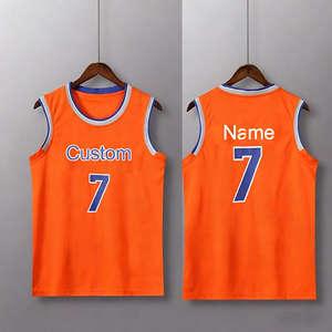 Polyester Jersey Plus Size Anti-Bacterial Sleeveless <b>Red</b> White Uniform High School Basketball Uniforms Street Wear - Product Image 5