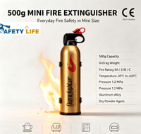 Mini-extincteur portable à poudre sèche ABC pour voiture, 500 ml, 1000 ml, équipement de sécurité d'urgence pour véhicule