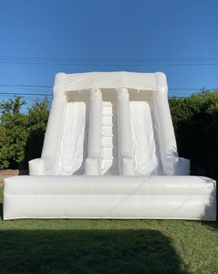 Livraison Gratuite - Château Gonflable Blanc avec Toboggan et Piscine à Balles, <span class=keywords><strong>Location</strong></span> <span class=keywords><strong>de</strong></span> Château Gonflable Blanc Combiné - Product Image 6