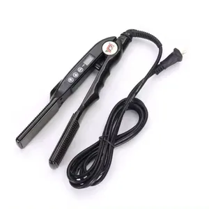 Professional Hair Straightener Fast Steamer Flat Iron Black Titanium Low Power Portability Hair Straightener