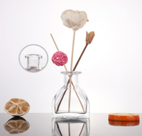 Bouteille diffuseur vide en verre transparent 50ml 100ml/3.4oz, rechargeable, pour diffuseur d'arômes, pot, vase, contenant de parfum