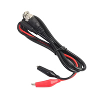 Conector macho BNC a pinza de cocodrilo doble Cable de vídeo BNC de cobre completo de 75 ohmios para cámaras CCTV Monitor Cable BNC
