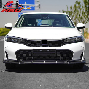 Compatible con Honda Civic 25-26, Estilo IKON, 3 Piezas, Spoiler Delantero para Parachoques, Color Negro Mate, Accesorios Automotrices - Product Image 3