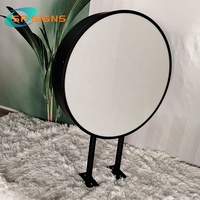 Boîte à lumière LED personnalisée en acrylique et en acier inoxydable SP avec logo Enseigne lumineuse de publicité extérieure pour la signalisation de magasins et d'entreprises
