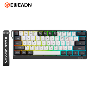 Teclado para juegos Mini 60% ultracompacto de 61 teclas, teclado ergonómico USB para ordenador de oficina para <span class=keywords><strong>PC</strong></span>, portátil, teclado de membrana nuevo - Product Image 3