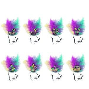 Diadema de plumas de gallo sin diseño para mascotas, ideal para carnaval transfronterizo, mascarada, decoración, actuaciones de cine <span class=keywords><strong>y</strong></span> televisión, <span class=keywords><strong>y</strong></span> disfraces. - Product Image 1