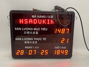 Compteur numérique LED multi-langues en plastique avec minuterie pour bus et usage international, facile à utiliser - Product Image 2