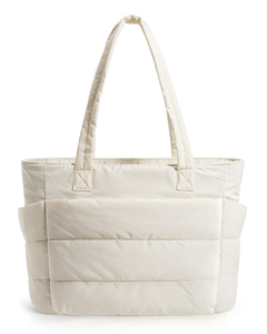 Large Puffer Shopping <b>Bag</b> <b>Work</b> Laptop <b>Bag</b> Lightweight Travel Tote <b>Bag</b> with Zipper - Product Image 1