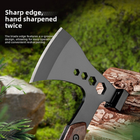 Hache de montagne en acier inoxydable de qualité supérieure, marteau multifonctionnel pour l'extérieur, hache combinée pour le camping, la coupe du bois