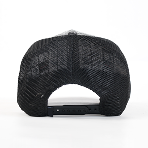 Cappello Trucker a 5 Pannelli in Rete di Alta Qualità con Ricamo Animale, Design a Righe alla Moda, Casual, per Ciclismo Estivo, Flessibile in Poliestere/Cotone - Product Image 4