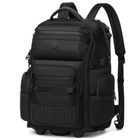 Sac à dos à roulettes multifonctionnel unisexe en tissu Oxford, étanche, avec fermeture éclair, pour affaires, valise spinner