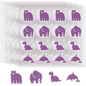 Autocollants UV violets pour la protection solaire, étiquettes indicatrices de changement de couleur UV, rappel intelligent de protection solaire pour enfants et adultes - Product Image 1