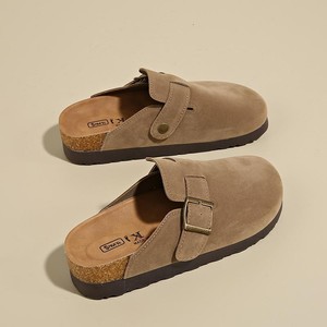 Chaussures Burken à enfiler personnalisées de haute qualité Birkenstocks Baotou Chaussons mi-orteils de style britannique pour hommes et femmes - Product Image 3