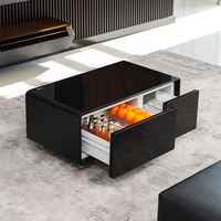 Table basse intelligente Primst au design élégant avec réfrigérateur-congélateur pour boissons, idéale pour le salon et l'ameublement domestique