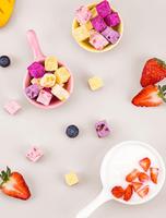Gezonde Chinese Freeze Droog Fruit Snacks Voedsel Bevroren Gedroogde Yoghurt Fruit Cube Gezonde Snacks