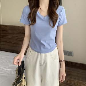 Combinaison sexy à manches courtes K2048 pour femmes, haut de corps à épaules dénudées, streetwear, hauts de combinaison - Product Image 5