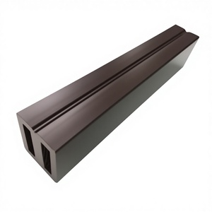 Poutre de terrasse WPC marron moderne 50x30mm, installation facile, socles, sous-couche résistante à l'humidité, <span class=keywords><strong>fixation</strong></span> par vis Torx, pour hôtel - Product Image 1