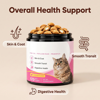 Friandises à mâcher molles pour animaux de compagnie OEM avec probiotiques pour la santé de la peau et du pelage et le soutien digestif
