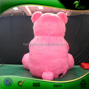 Ours rose géant en peluche gonflable avec fleur pour événement, <span class=keywords><strong>fête</strong></span> et décoration de <span class=keywords><strong>magasin</strong></span> - Product Image 4