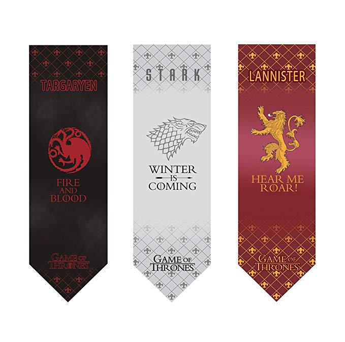 Game Thrones Long décoratif Thrones drapeau maison Stark Lannister Targaryen Baratheon montre de nuit