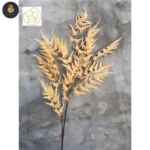 Simulation Einzels tamm Baum Farn Blatt Farbe Hochzeit Traum Decke Dekoration Kunststoff Blätter gelb Loose strife Persian Farn - Product Image 4