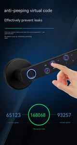 Tuya App Security Homeroom Fingerprint Card Password <b>Key</b> <b>Lock</b> Door Smart <b>Lock</b> Inteligente Digital <b>Lock</b> Aluminium Alloy - Product Image 3