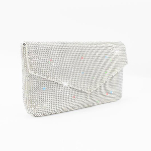 <span class=keywords><strong>Pochette</strong></span> de soirée noire scintillante en cristal pour <span class=keywords><strong>femme</strong></span>, sac à main souple en strass pour mariage et fête - Product Image 3