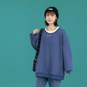 Sweat-shirt à capuche personnalisé Sweet Autumn Streetwear 100% coton jersey poids lourd écologique avec impression en relief du logo sur le devant pour femmes - Product Image 4