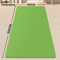Nouveau style, grande taille, tapis de yoga double en TPE, 8 mm, imperméable, antidérapant, résistant, écologique, vente en gros d'usine