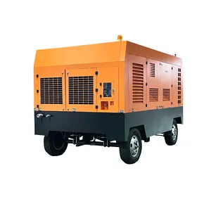 Diesel Mobile Air Compressor 6 7bar For Road Construction