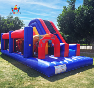 Circuito de Obstáculos Inflable para Exteriores con Tobogán para Niños, Casa de Brinco de Grado Comercial para Alquiler para Fiestas - Product Image 3