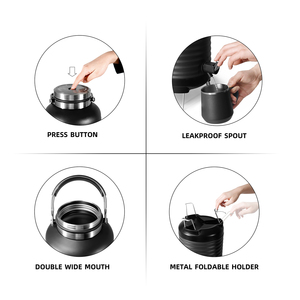 3L 5 lít biểu tượng tùy chỉnh thép không gỉ chân không trại Đảng nước Dispenser Jug - Product Image 3