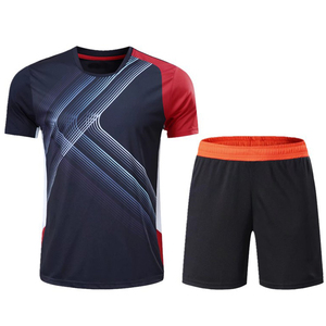 Volleybal Badminton Dames Kinderen Korte Mouwen Sneldrogende Print Set Tenniskleding Uniforme De Badminton Sportkleding - Product Image 3