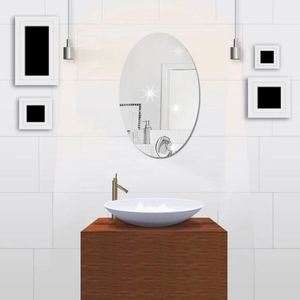 Hot Sale 17cm*27cm Acrylic Mirror Decoration Pastes Suit for Living Room Bedroom TV <b>Sofa</b> Background Wall Pastes - Product Image 1